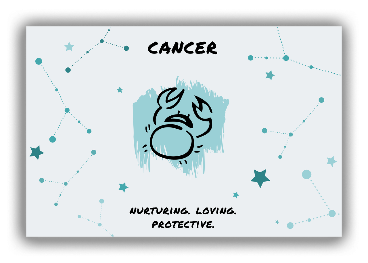 Zodiac Sign Canvas Wrap & Photo Print - Characteristics of a Cancer - Front View