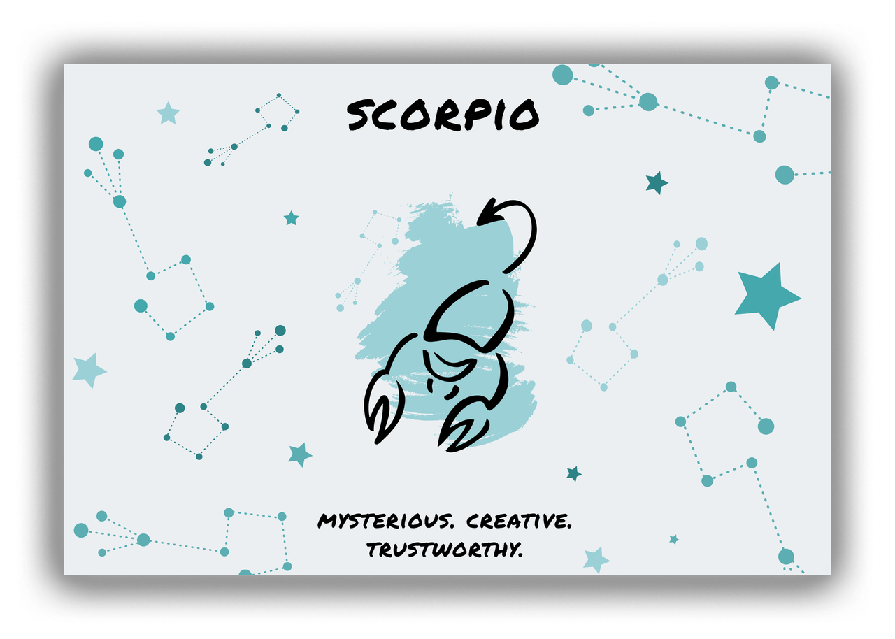 Zodiac Sign Canvas Wrap & Photo Print - Characteristics of a Scorpio - Front View