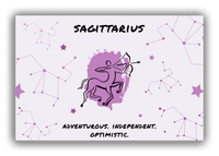 Thumbnail for Zodiac Sign Canvas Wrap & Photo Print - Characteristics of a Sagittarius - Front View