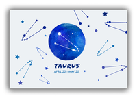 Thumbnail for Zodiac Sign Canvas Wrap & Photo Print - Date Range - Taurus - Front View