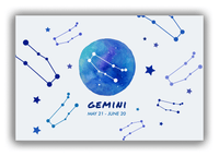 Thumbnail for Zodiac Sign Canvas Wrap & Photo Print - Date Range - Gemini - Front View