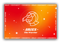 Thumbnail for Zodiac Sign Canvas Wrap & Photo Print - Traits of an Aries - Front View
