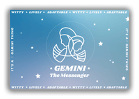 Thumbnail for Zodiac Sign Canvas Wrap & Photo Print - Traits of a Gemini - Front View