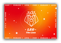Thumbnail for Zodiac Sign Canvas Wrap & Photo Print - Traits of a Leo - Front View