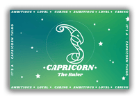Thumbnail for Zodiac Sign Canvas Wrap & Photo Print - Traits of a Capricorn - Front View