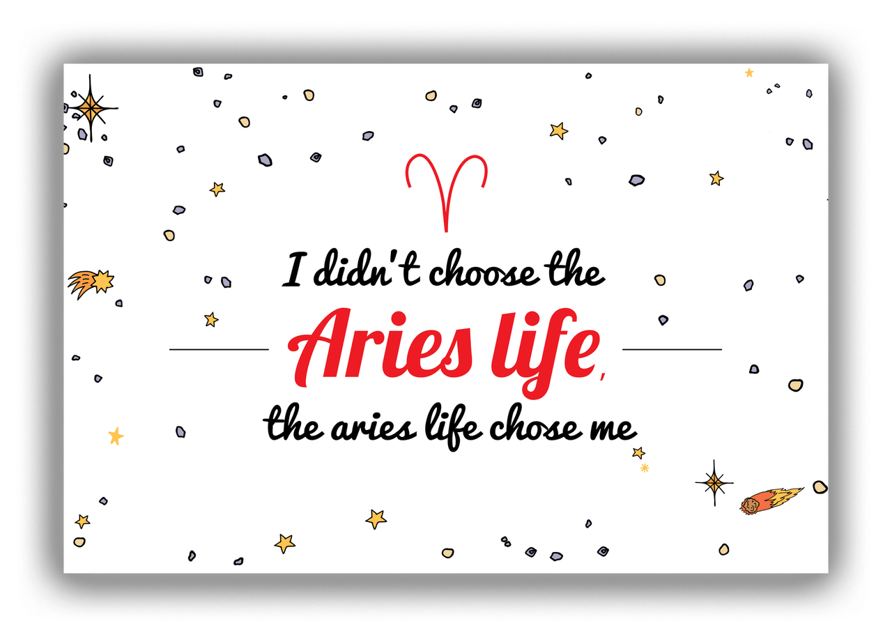 Zodiac Sign Canvas Wrap & Photo Print - Aries Life - Front View