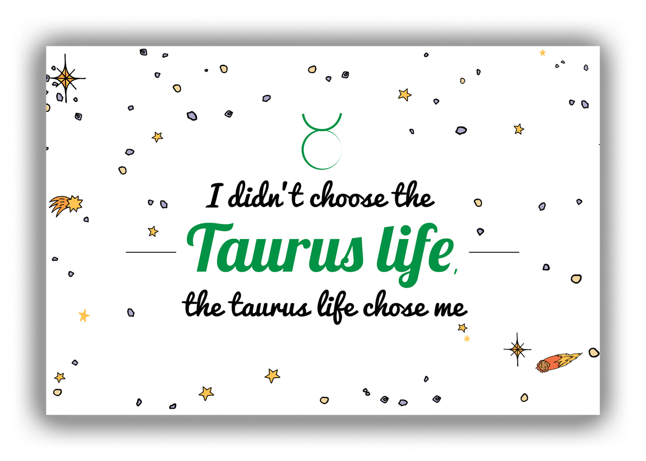 Zodiac Sign Canvas Wrap & Photo Print - Taurus Life - Front View