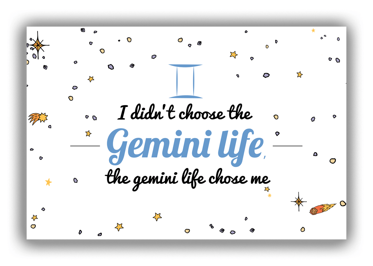 Zodiac Sign Canvas Wrap & Photo Print - Gemini Life - Front View