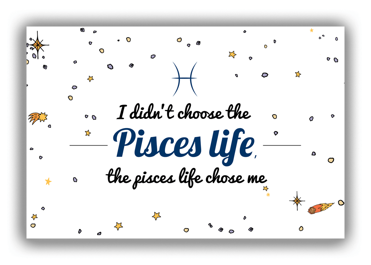 Zodiac Sign Canvas Wrap & Photo Print - Pisces Life - Front View