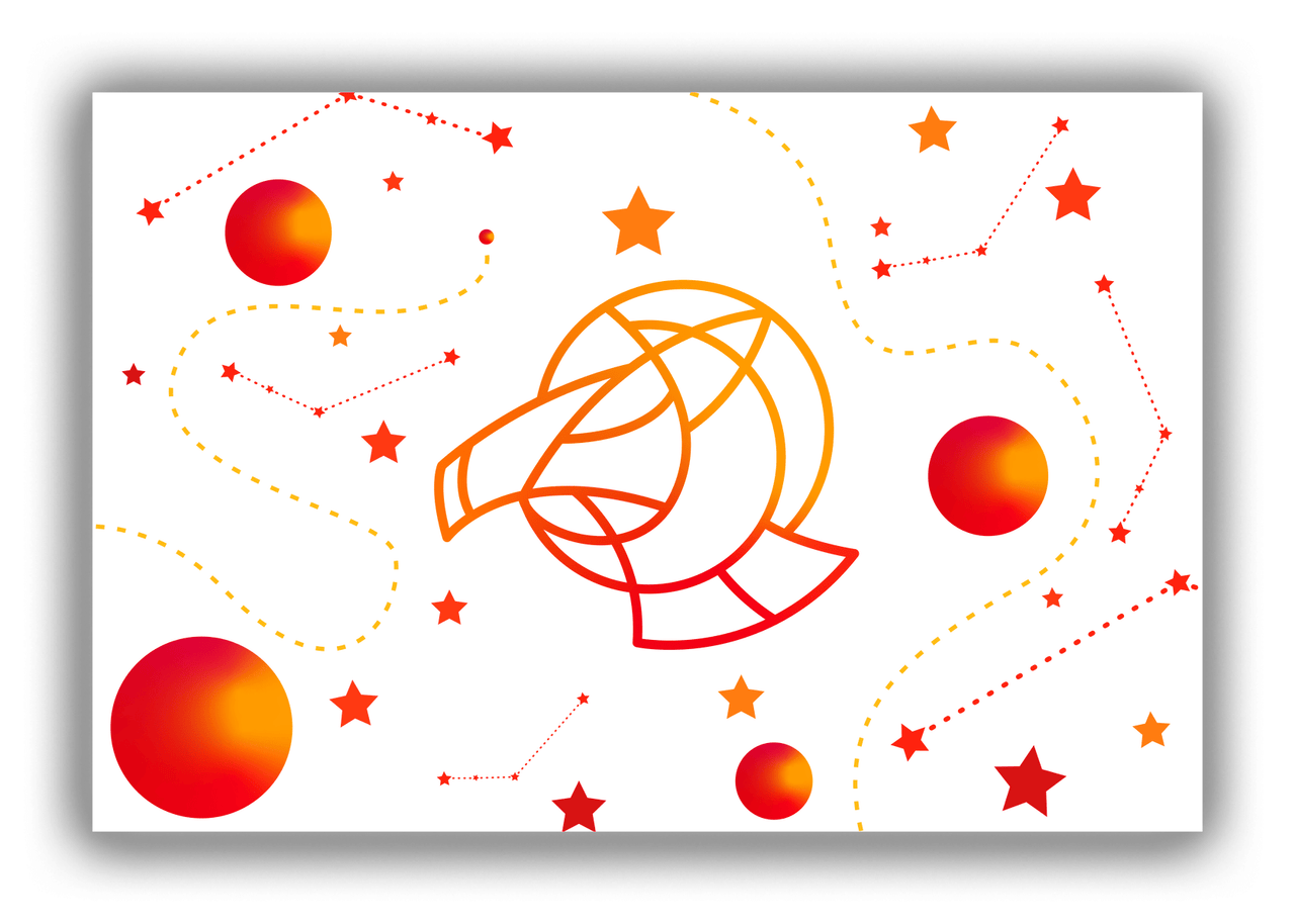 Zodiac Sign Canvas Wrap & Photo Print - Constellations - Aries - Front View