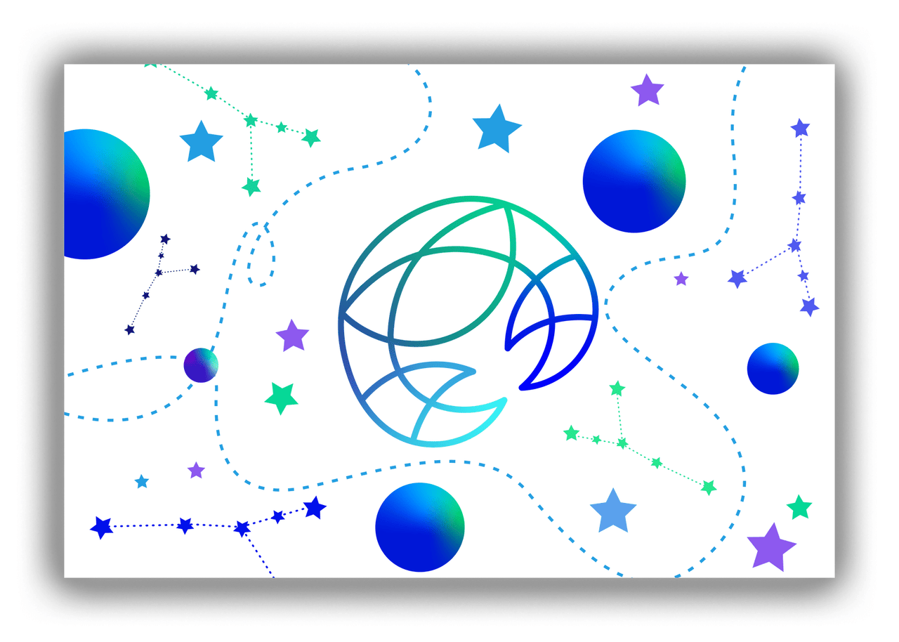 Zodiac Sign Canvas Wrap & Photo Print - Constellations - Cancer - Front View