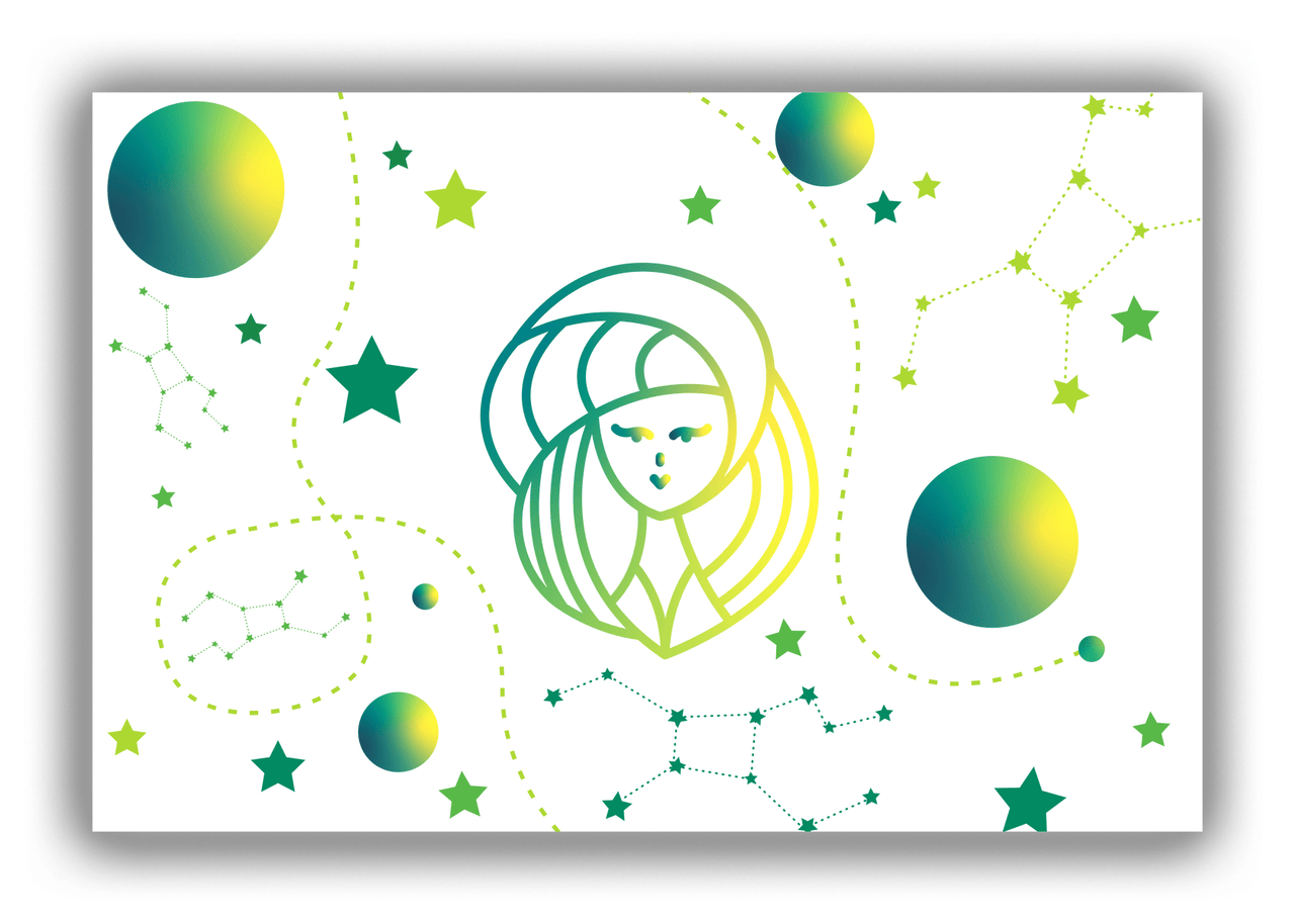 Zodiac Sign Canvas Wrap & Photo Print - Constellations - Virgo - Front View