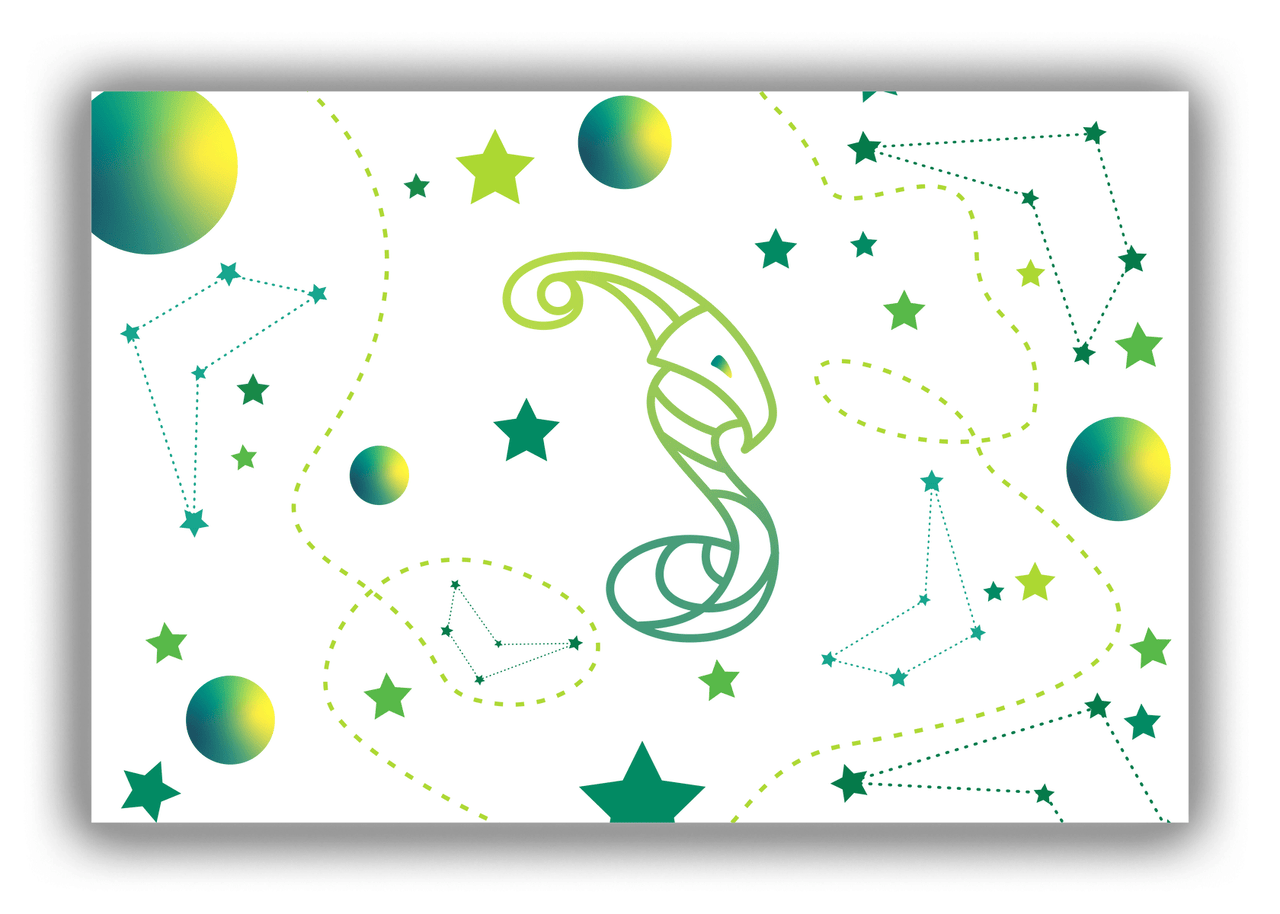 Zodiac Sign Canvas Wrap & Photo Print - Constellations - Capricorn - Front View