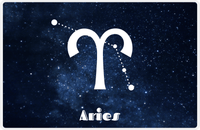 Thumbnail for Personalized Zodiac Sign Placemat - Night Sky - Aries -  View