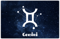Thumbnail for Personalized Zodiac Sign Placemat - Night Sky - Gemini -  View