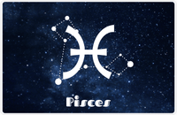 Thumbnail for Personalized Zodiac Sign Placemat - Night Sky - Pisces -  View