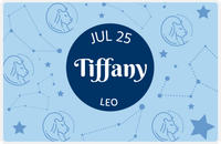 Thumbnail for Personalized Zodiac Sign Placemat - Constellation Circle - Leo -  View