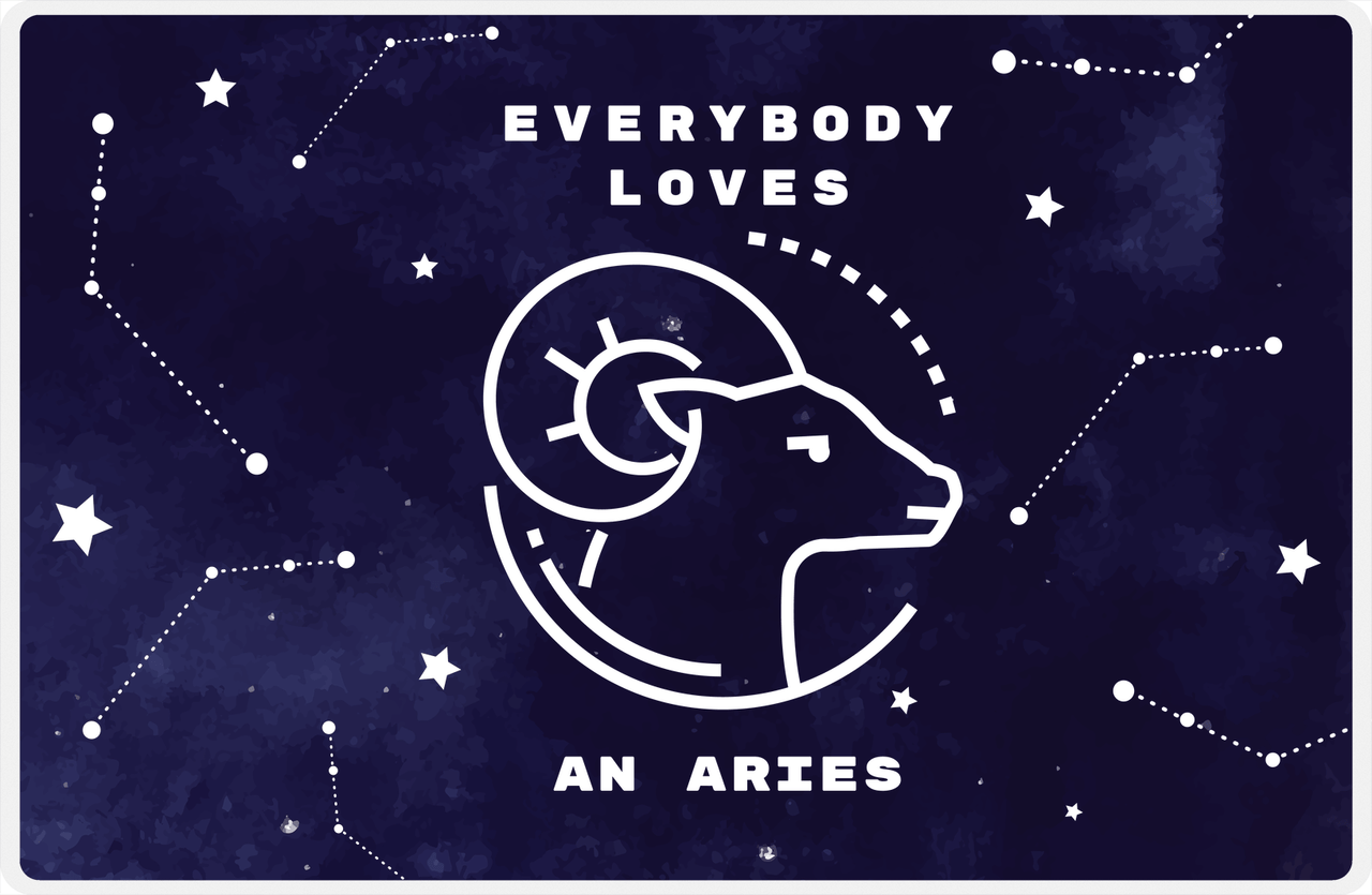 Zodiac Sign Placemat - Everybody Loves an Aries -  View