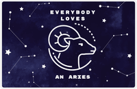 Thumbnail for Zodiac Sign Placemat - Everybody Loves an Aries -  View