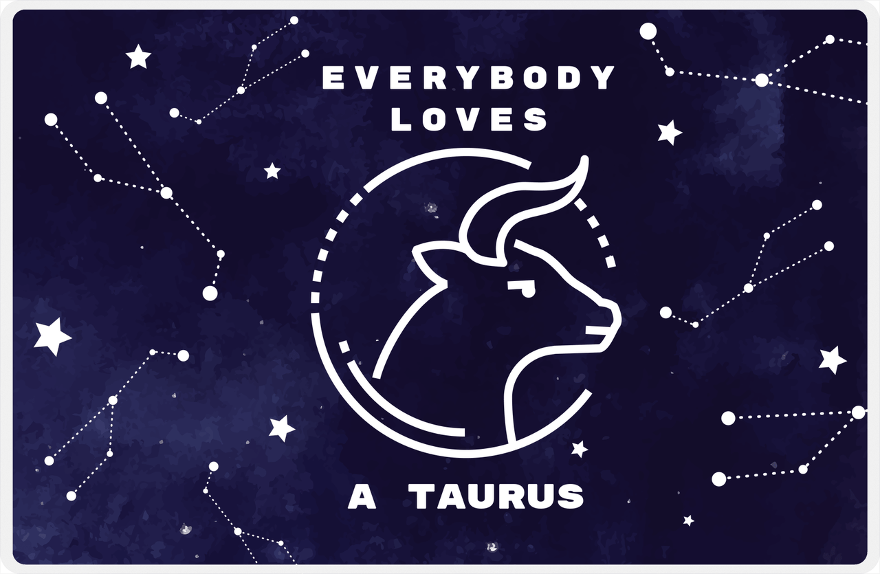 Zodiac Sign Placemat - Everybody Loves a Taurus -  View
