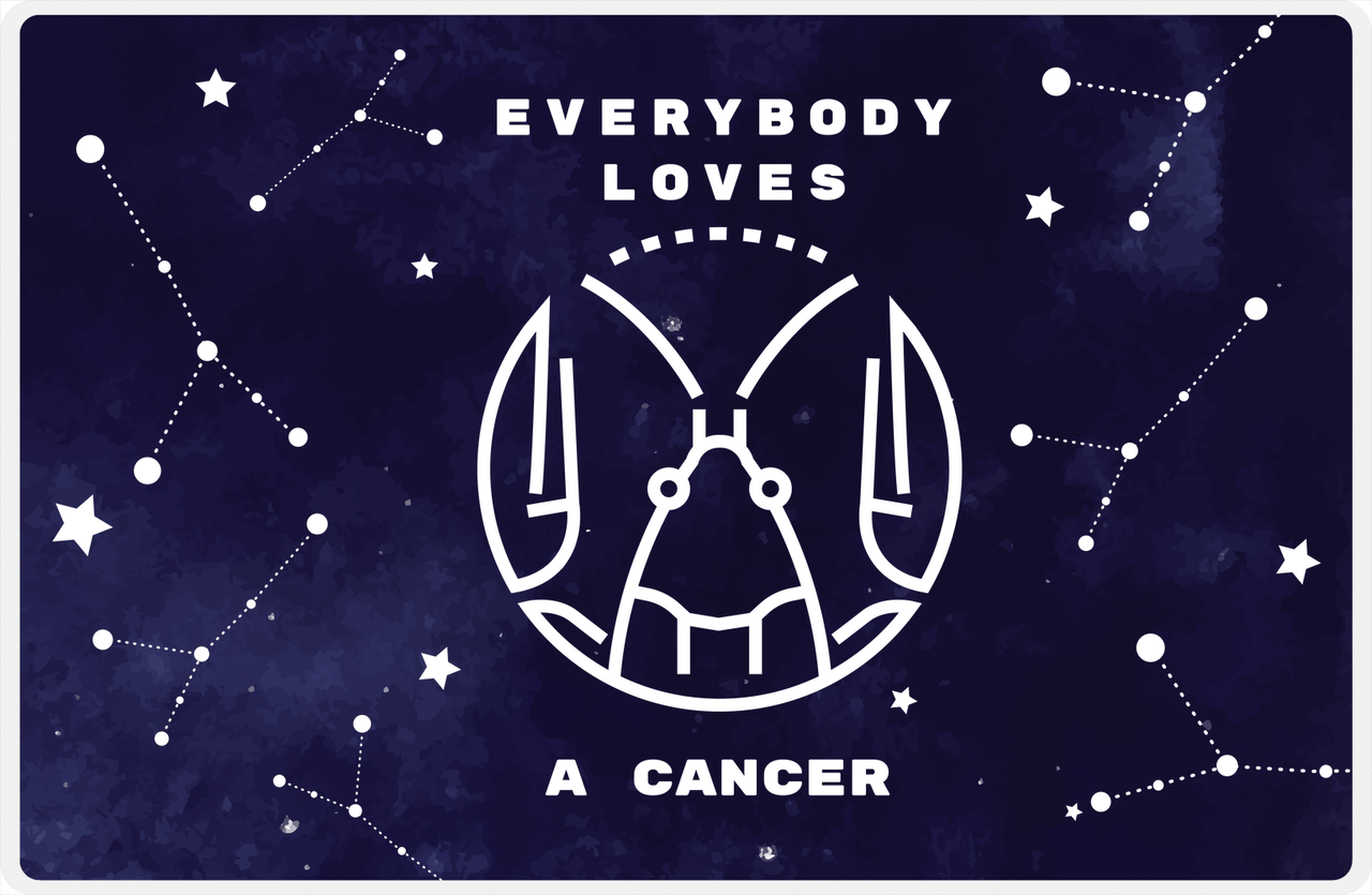 Zodiac Sign Placemat - Everybody Loves a Cancer -  View