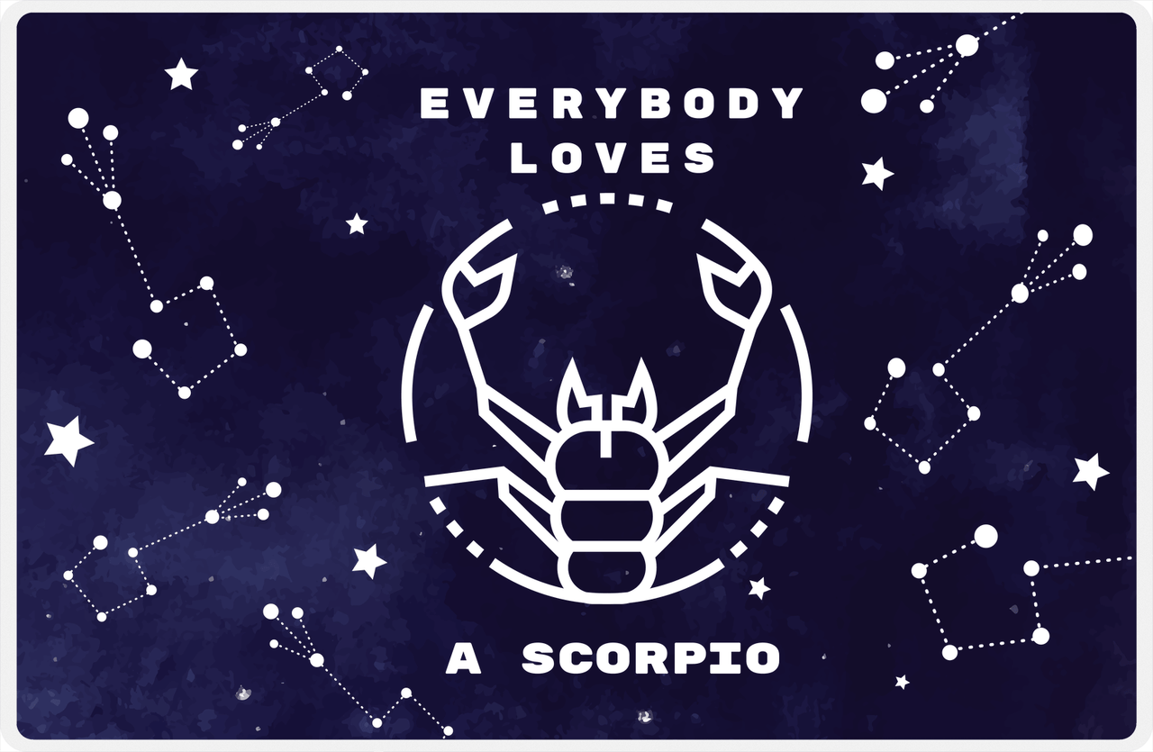 Zodiac Sign Placemat - Everybody Loves a Scorpio -  View
