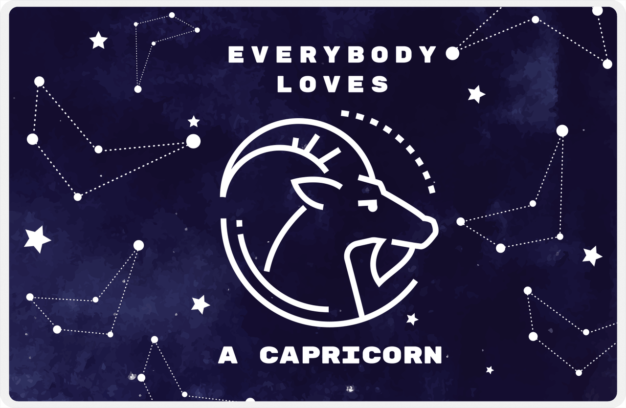 Zodiac Sign Placemat - Everybody Loves a Capricorn -  View