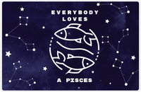 Thumbnail for Zodiac Sign Placemat - Everybody Loves a Pisces -  View