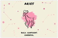 Thumbnail for Zodiac Sign Placemat - Characteristics of an Aries -  View