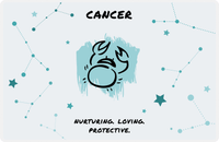 Thumbnail for Zodiac Sign Placemat - Characteristics of a Cancer -  View