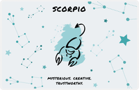 Thumbnail for Zodiac Sign Placemat - Characteristics of a Scorpio -  View