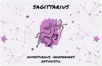 Thumbnail for Zodiac Sign Placemat - Characteristics of a Sagittarius -  View