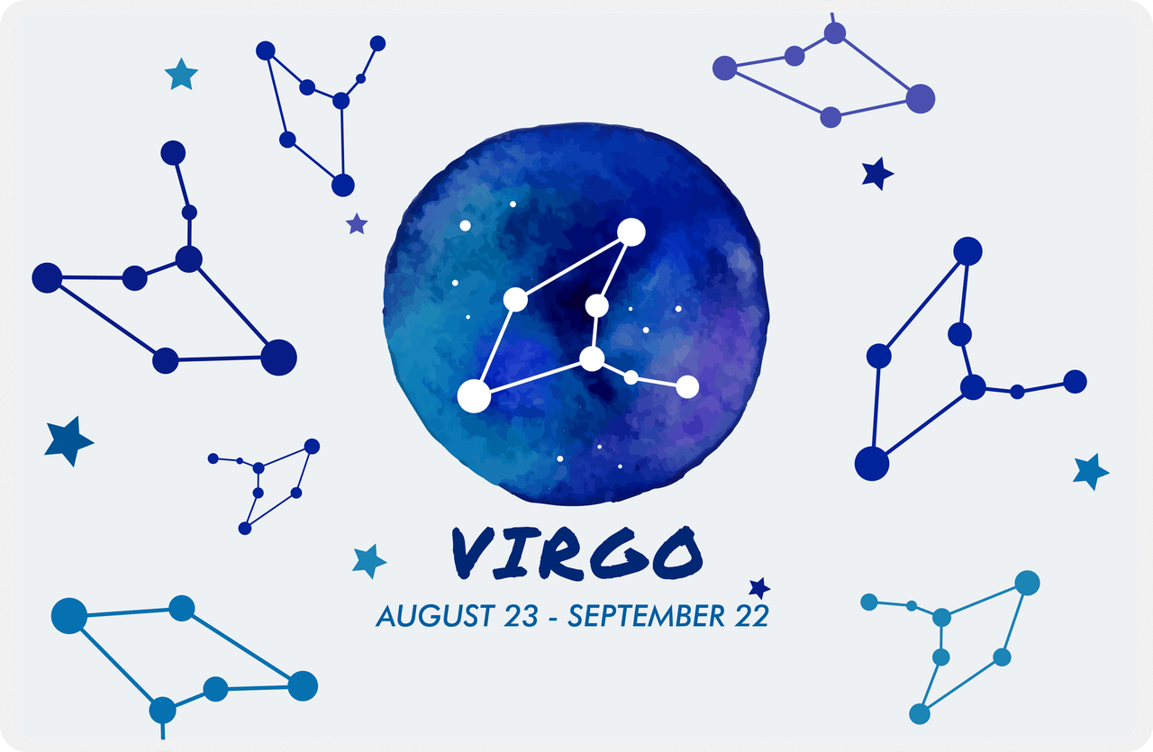 Zodiac Sign Placemat - Date Range - Virgo -  View
