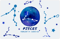 Thumbnail for Zodiac Sign Placemat - Date Range - Pisces -  View