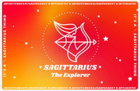 Thumbnail for Zodiac Sign Placemat - Traits of a Sagittarius -  View