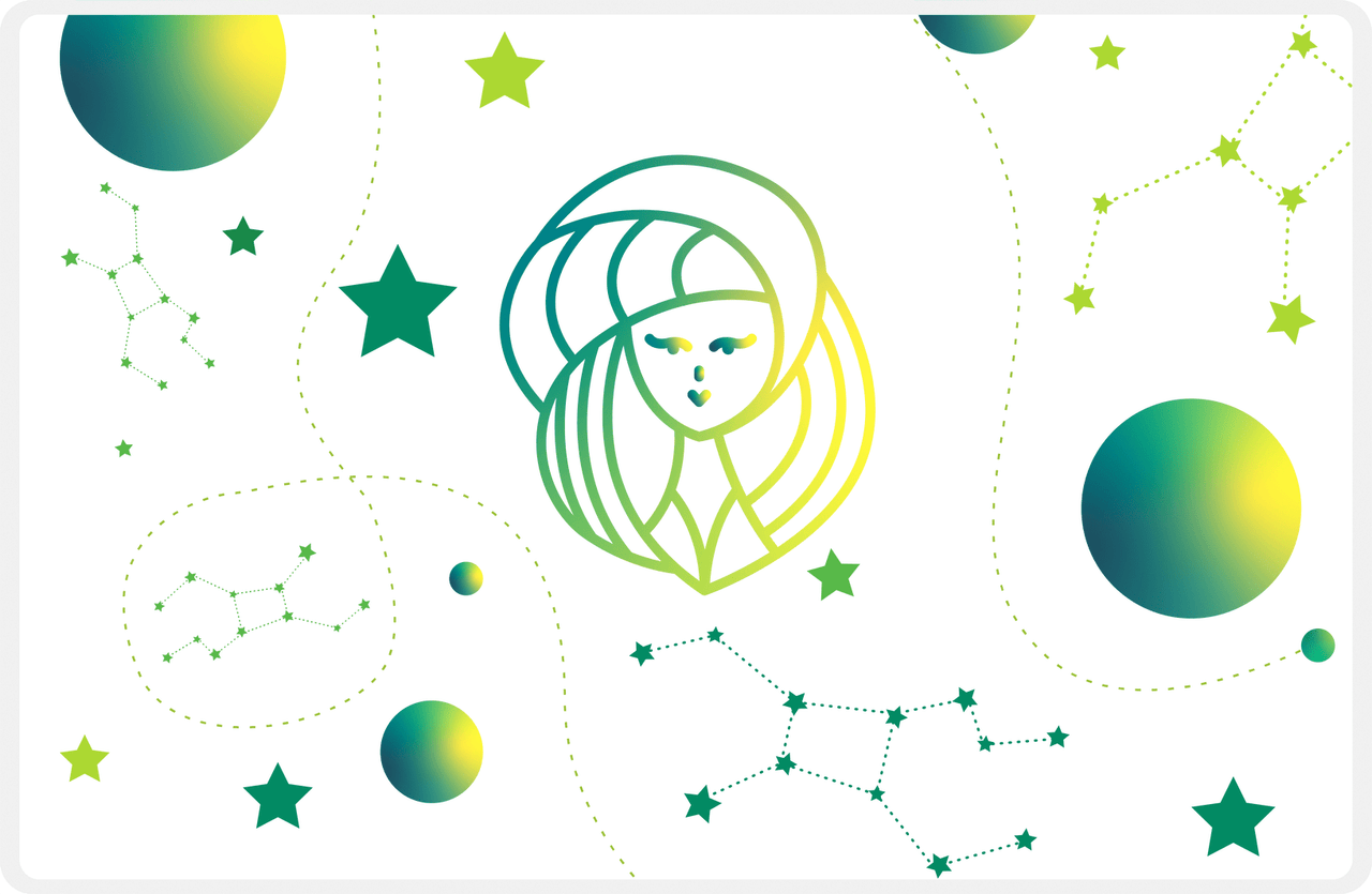 Zodiac Sign Placemat - Constellations - Virgo -  View