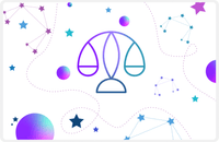 Thumbnail for Zodiac Sign Placemat - Constellations - Libra -  View