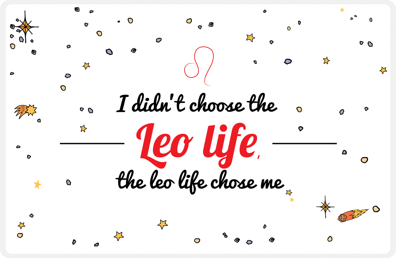 Zodiac Sign Placemat - Leo Life -  View
