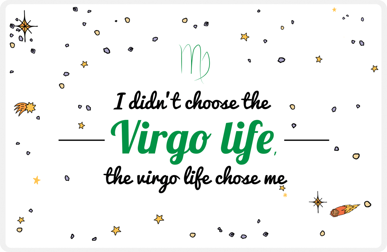 Zodiac Sign Placemat - Virgo Life -  View