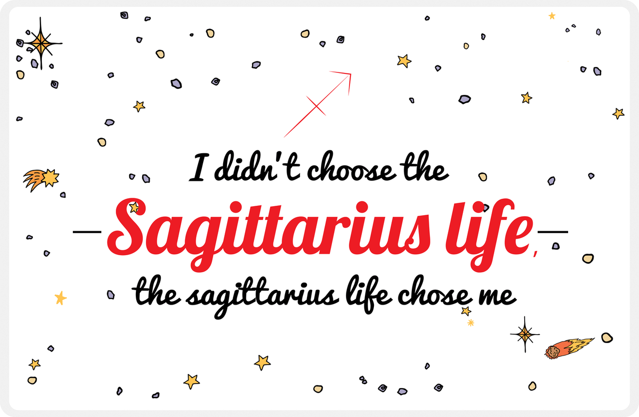 Zodiac Sign Placemat - Sagittarius Life -  View