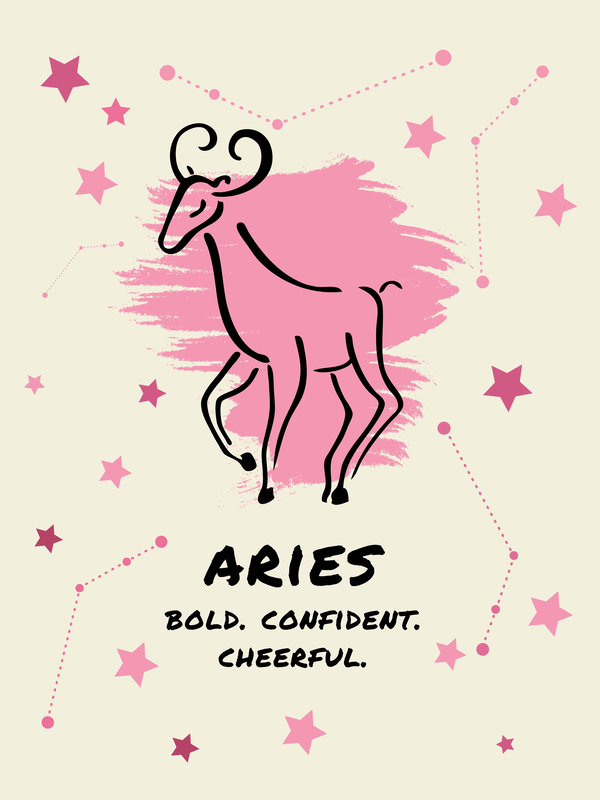 Zodiac Sign T-Shirt - Aries - Decorate View