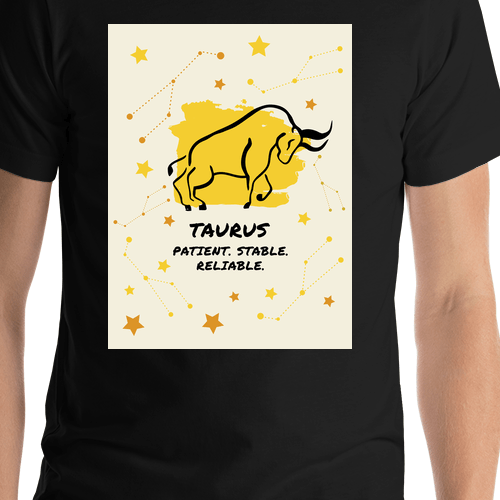Zodiac Sign T-Shirt - Taurus - Shirt Close-Up View