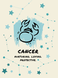 Thumbnail for Zodiac Sign T-Shirt - Cancer - Decorate View