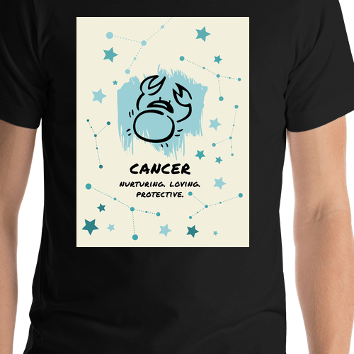 Zodiac Sign T-Shirt - Cancer - Shirt Close-Up View