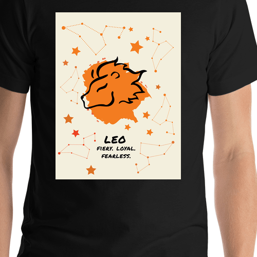 Zodiac Sign T-Shirt - Leo - Shirt Close-Up View