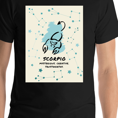 Zodiac Sign T-Shirt - Scorpio - Shirt Close-Up View