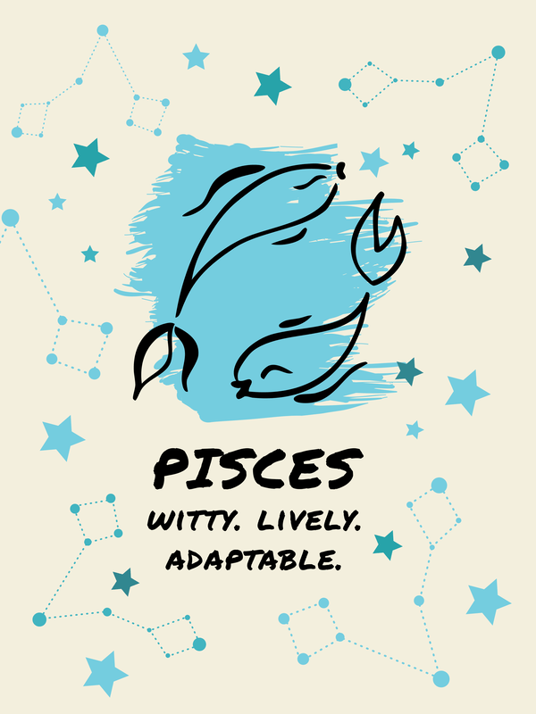 Zodiac Sign T-Shirt - Pisces - Decorate View