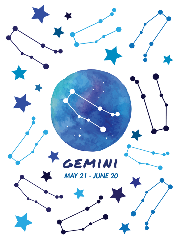 Zodiac Sign T-Shirt - Gemini - Decorate View