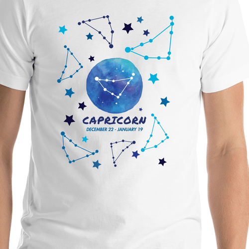 Zodiac Sign T-Shirt - Capricorn - Shirt Close-Up View