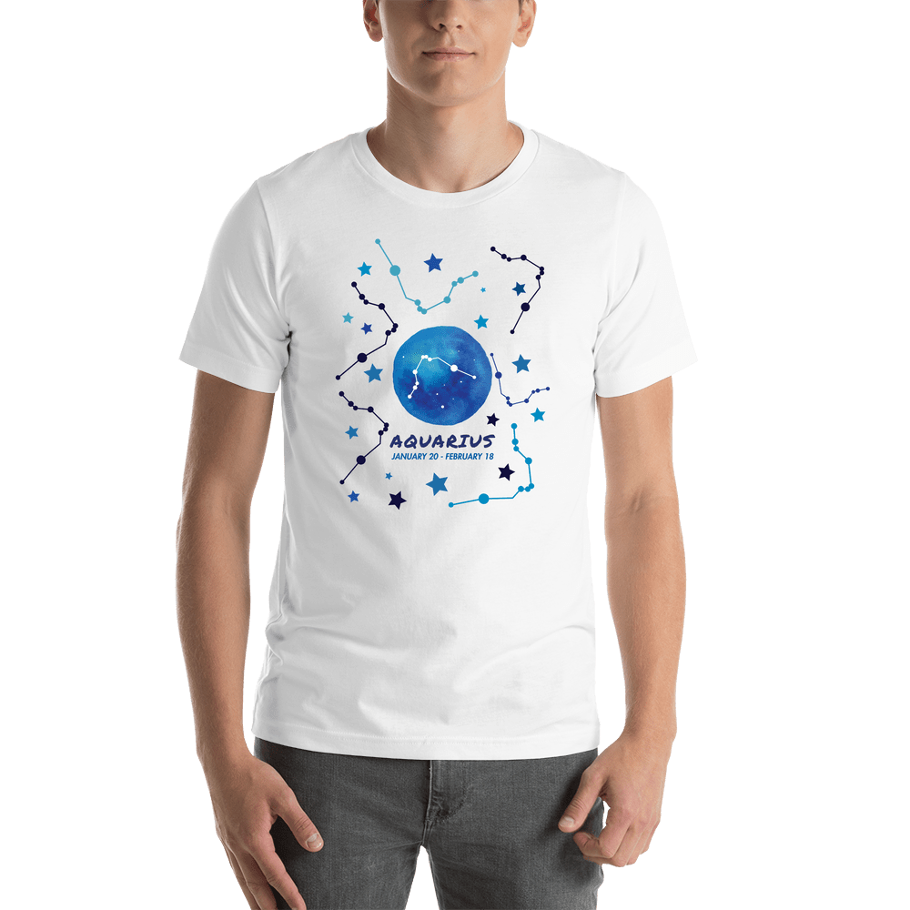 Zodiac Sign T-Shirt - Aquarius - Shirt View